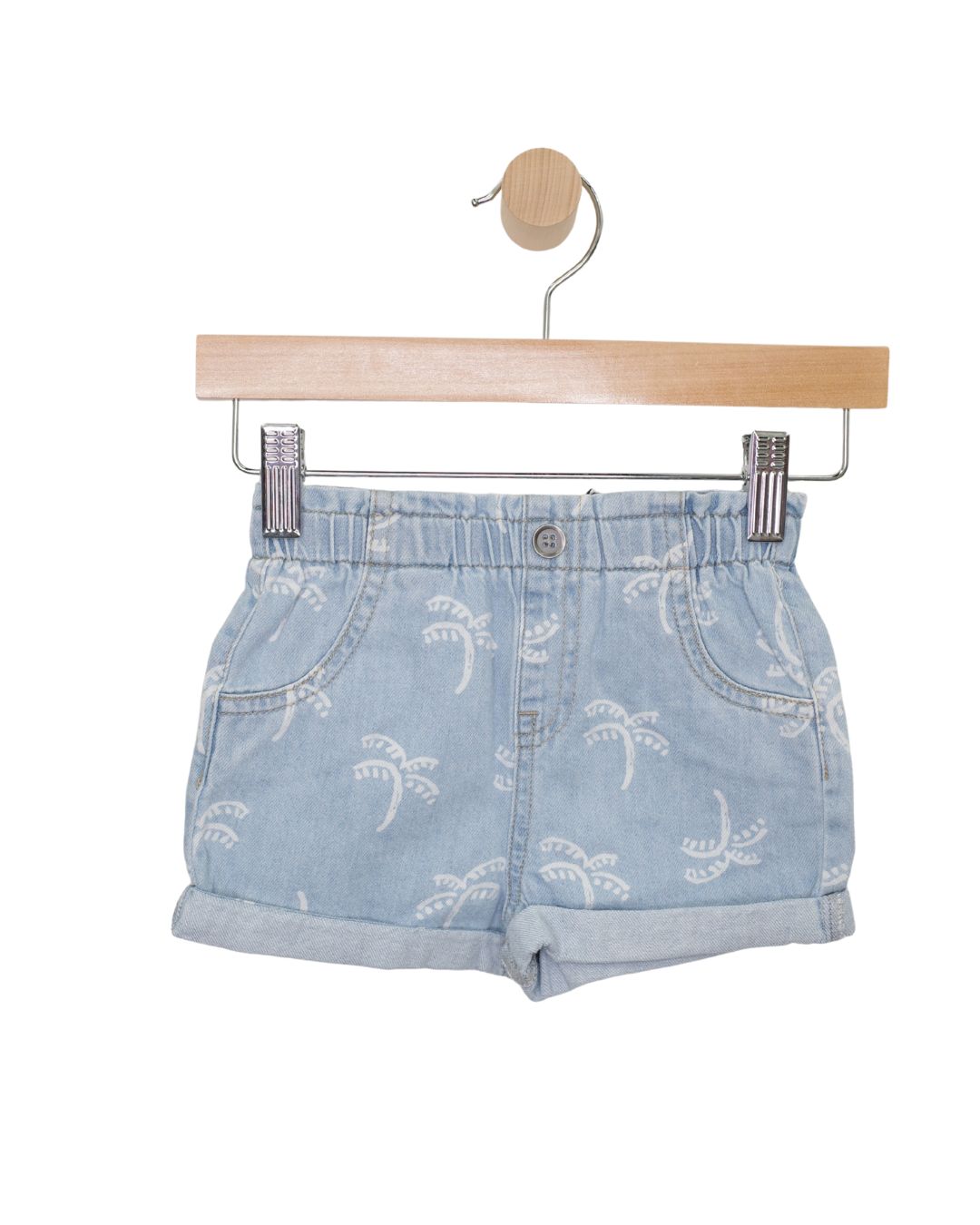 Baby Palm Tree Denim Shorts
