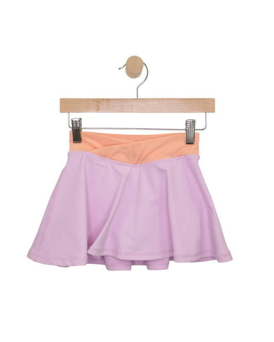 Purple Active Skirt with Bike Shorts Under