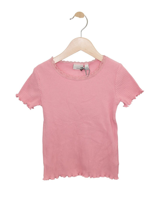 Kids Pink Ribbed Tee