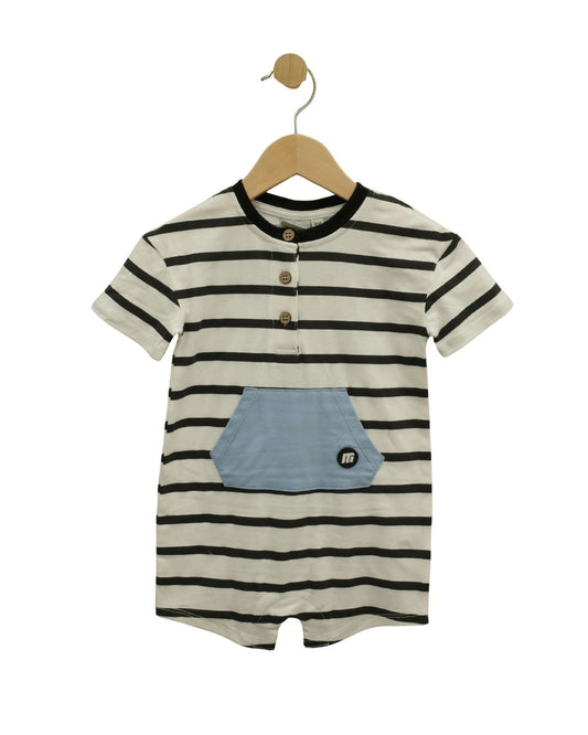 Baby Black Stripe Romper