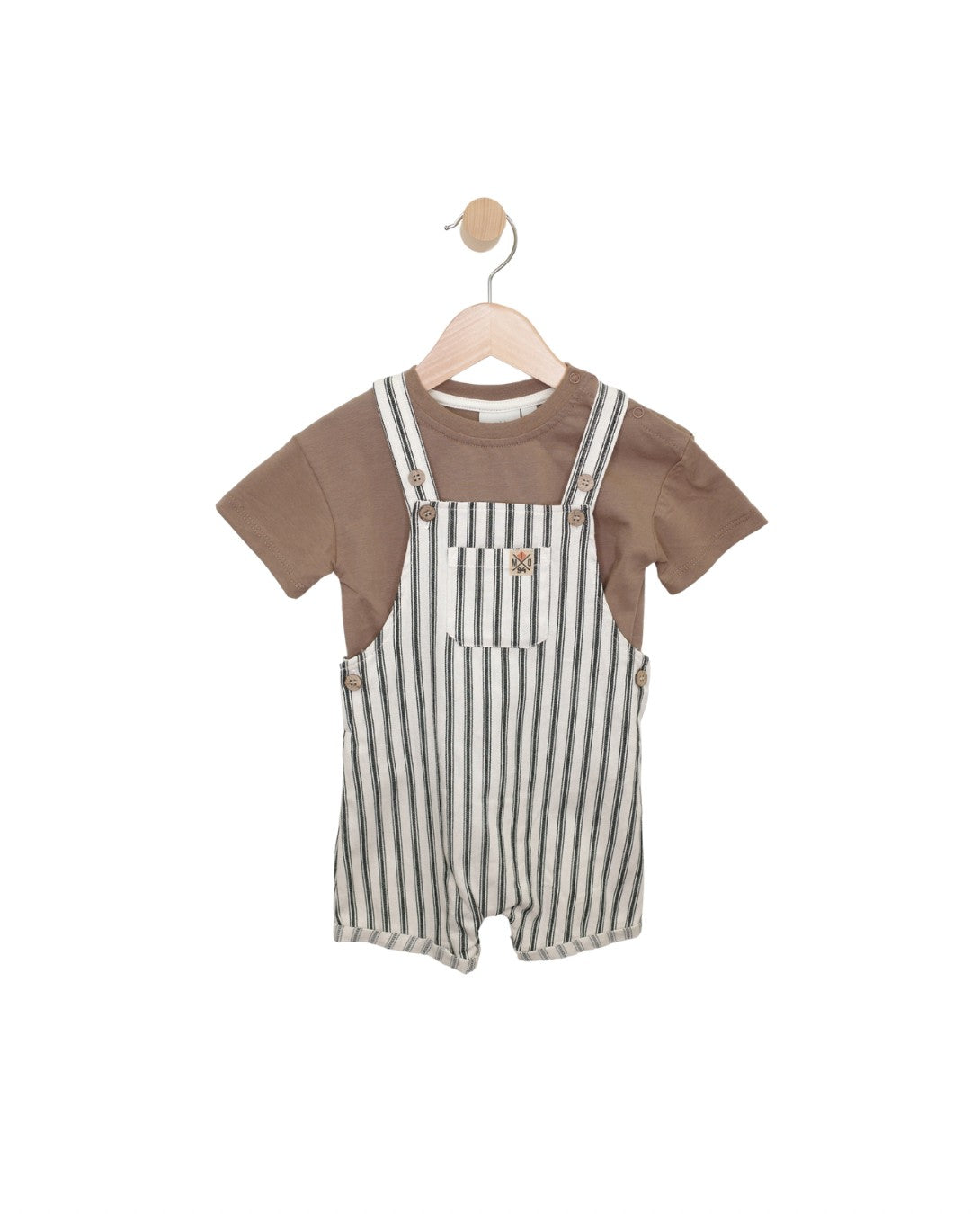 Brown & Cream Overall Set