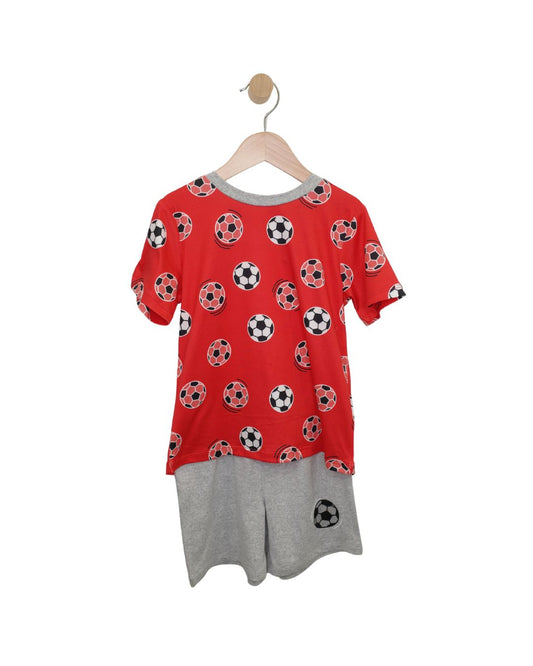 Kids Red Soccer Short Set