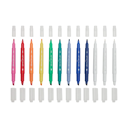 Stamp-A-Doodle Double-Ended Markers - Set of 12