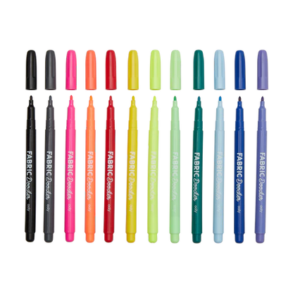 Fabric Doodlers Markers - Set of 12