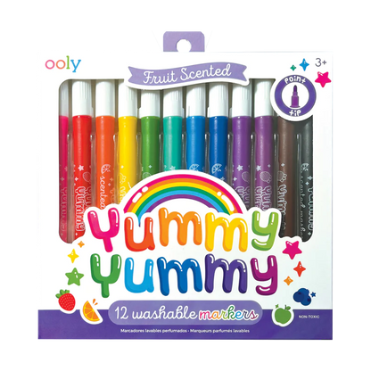 Yummy Yummy Fruit Scented Markers (12 Set)