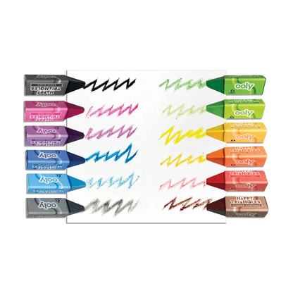 Happy Triangles Jumbo Crayons (12 set)