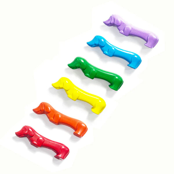 Pawsome Pups Dog Crayons - Set of 6