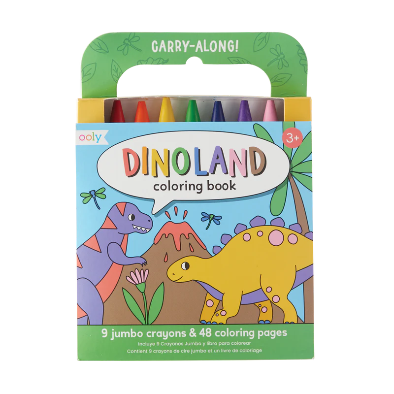 Carry along coloring book set - Dinoland