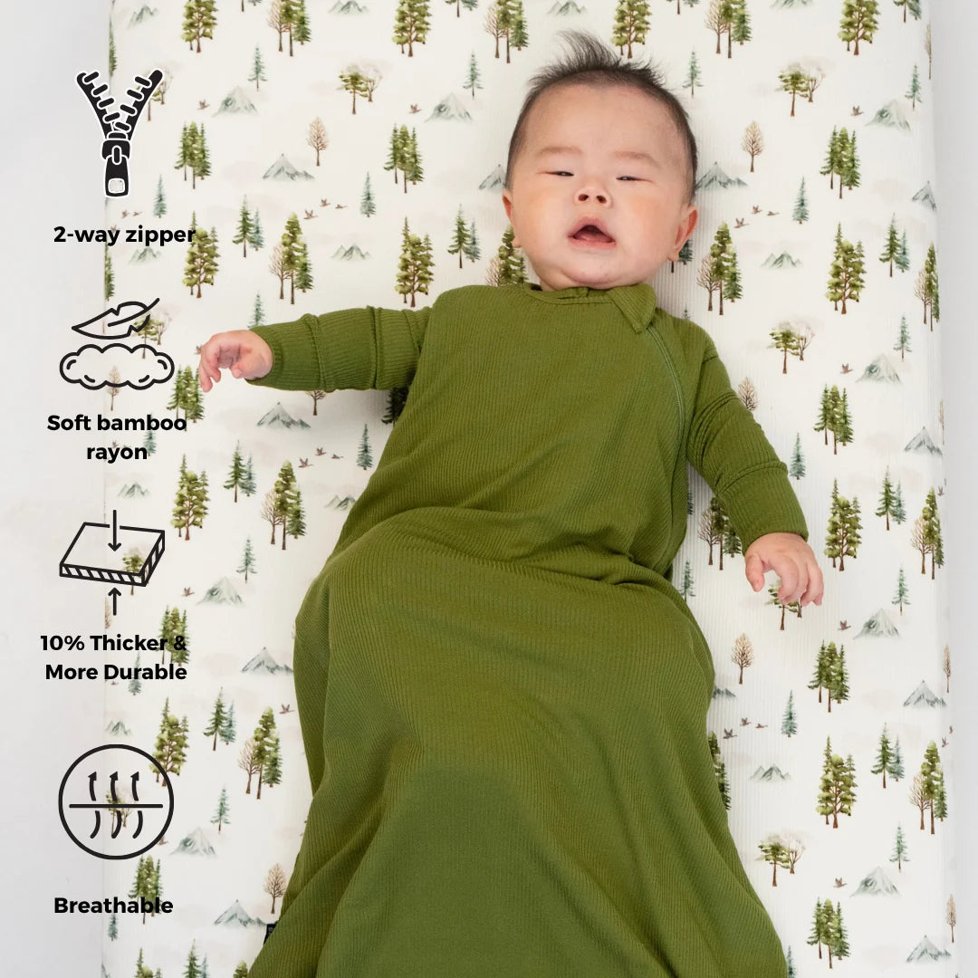 1.0 TOG Sleep Sack - Ribbed Olive Green