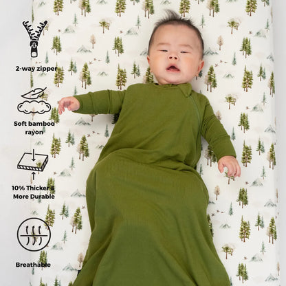 1.0 TOG Sleep Sack - Ribbed Olive Green