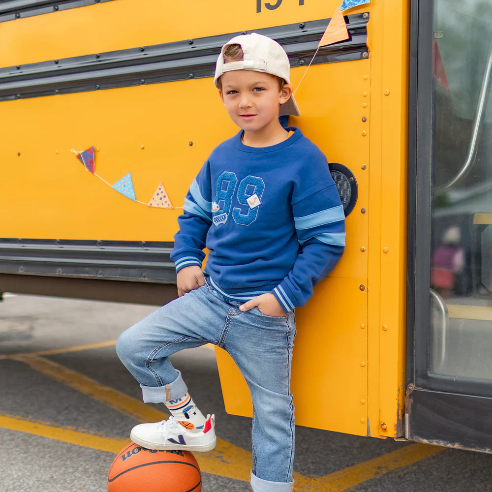 Kids Regular Fit Blue Jeans