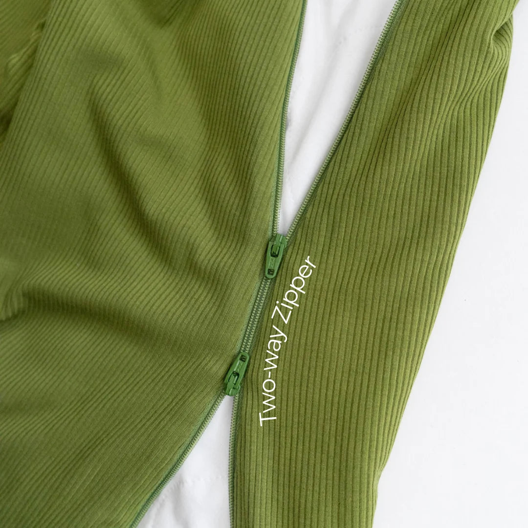 1.0 TOG Sleep Sack - Ribbed Olive Green