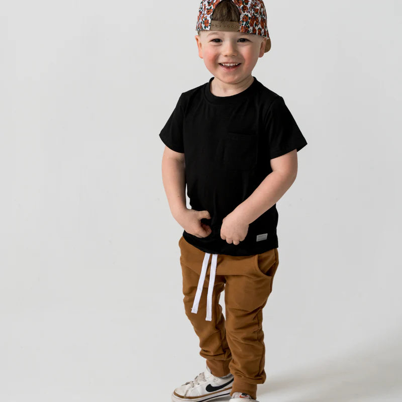 Black Lightweight Pocket T-Shirt