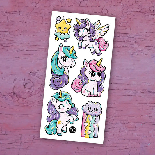 Rainbow Ponies Tattoos