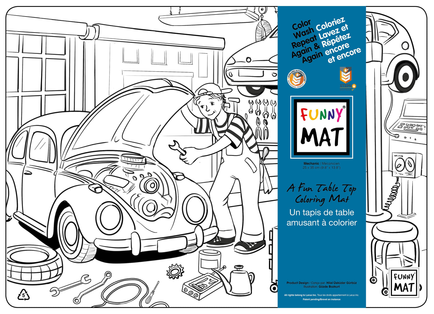 Mechanic Colouring Mat *Compact Size*