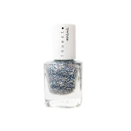 Glitter Silver Dreamer Water-Based Nail Polish