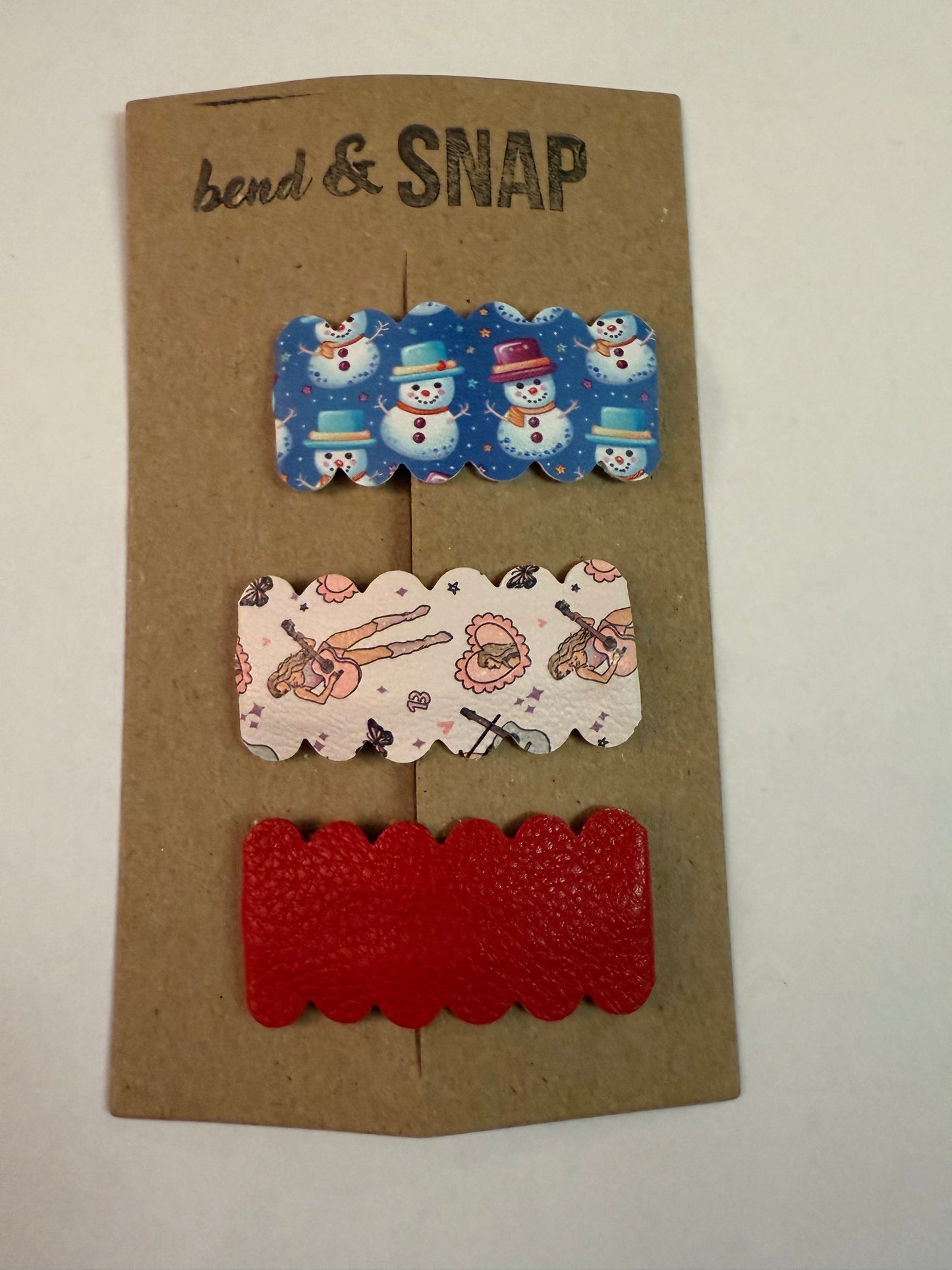 3 Pack Holiday Snap Clips