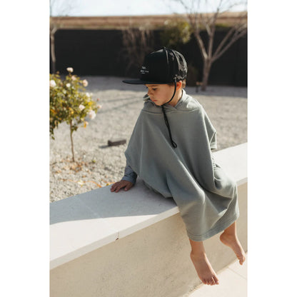 Sage Green Waffle Beach Poncho