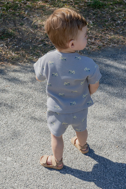 Diggers Print on Cement Short Set