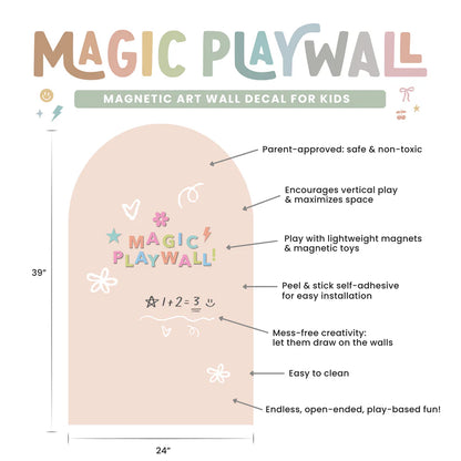 Magic Playwall -Arch Magnetic Wall Decal for Kids