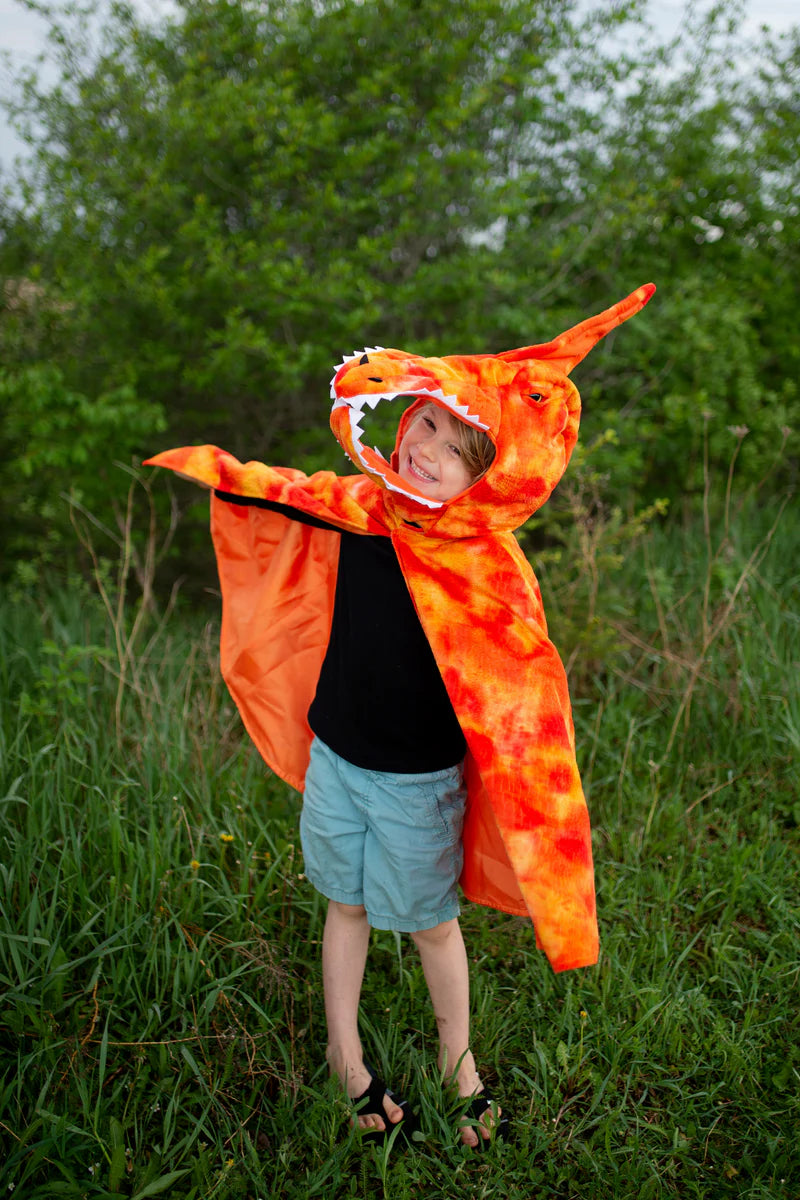 Orange Grandasaurus Pterodactyl Cape (4-6 Years)