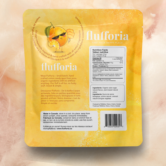 Orangetta | Orange Organic Cotton Candy | Natural Flavors