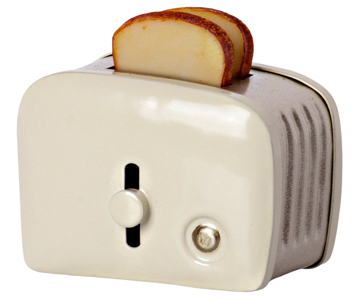 Miniature Off-White Toaster