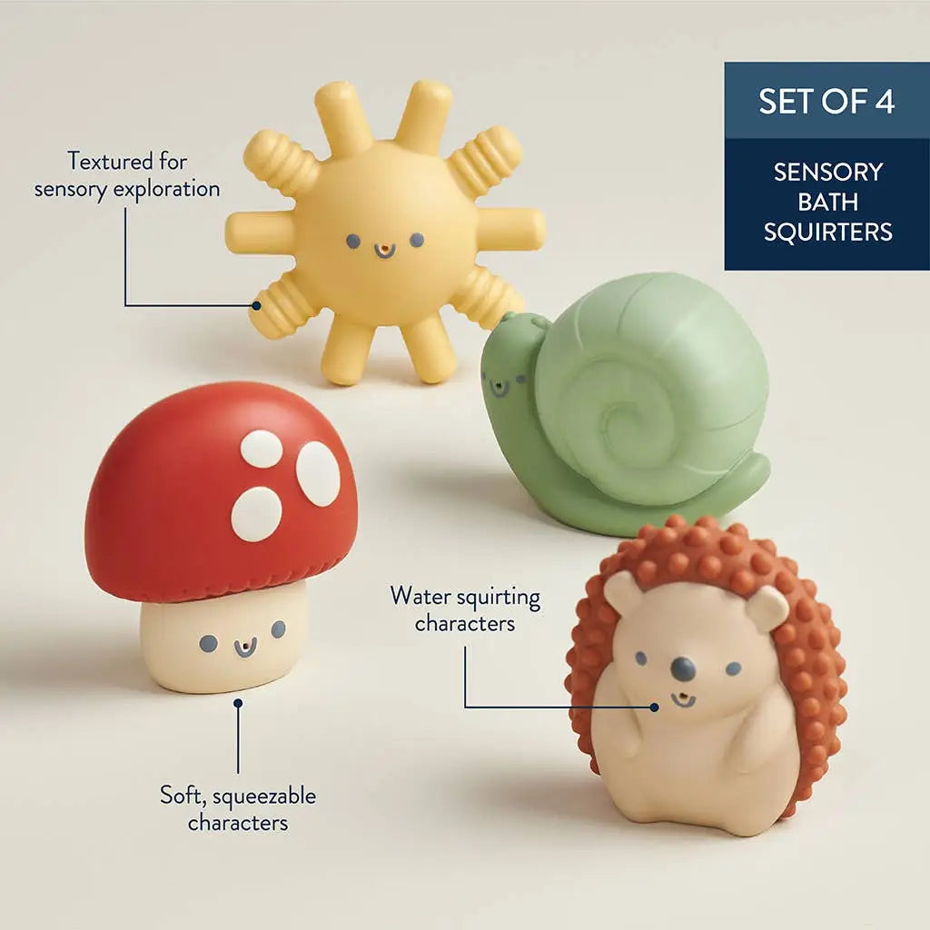 Itzy Squirt™ 4-Pack of Soft Bath Toys