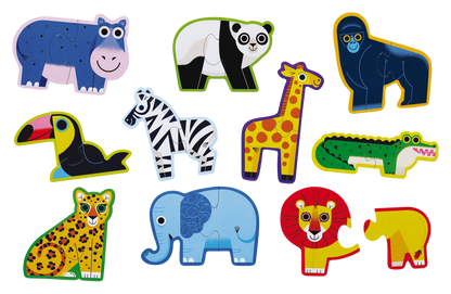 Let's Begin 2-Piece Box Puzzle - Jungle