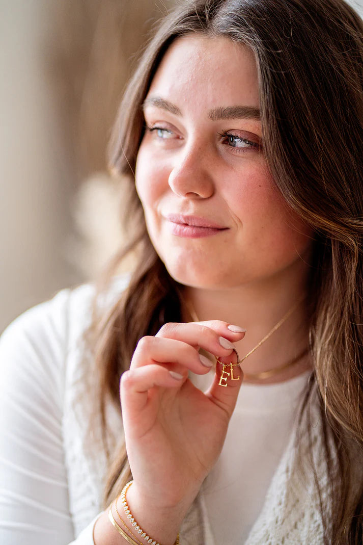 Letter Charm Necklace
