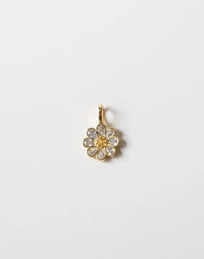 CZ Flower Charm