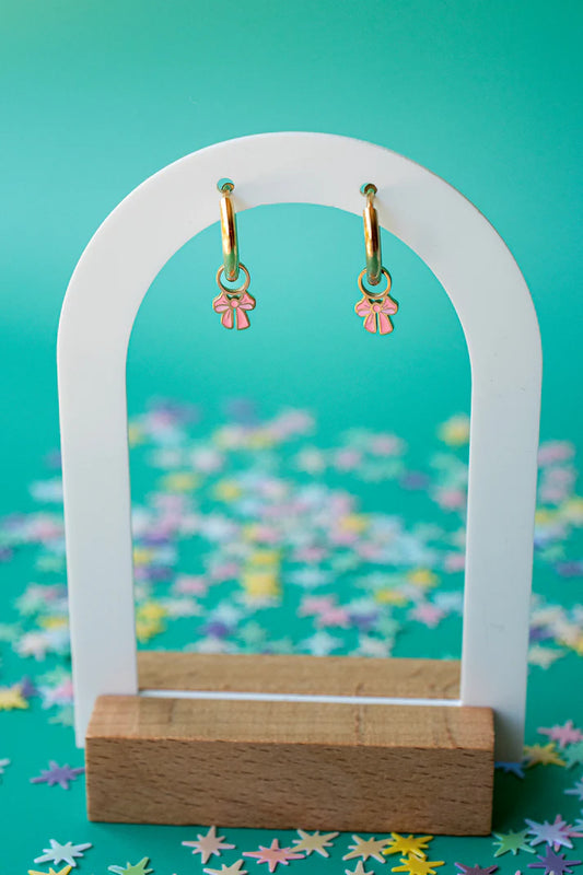 Pink Bow Charm