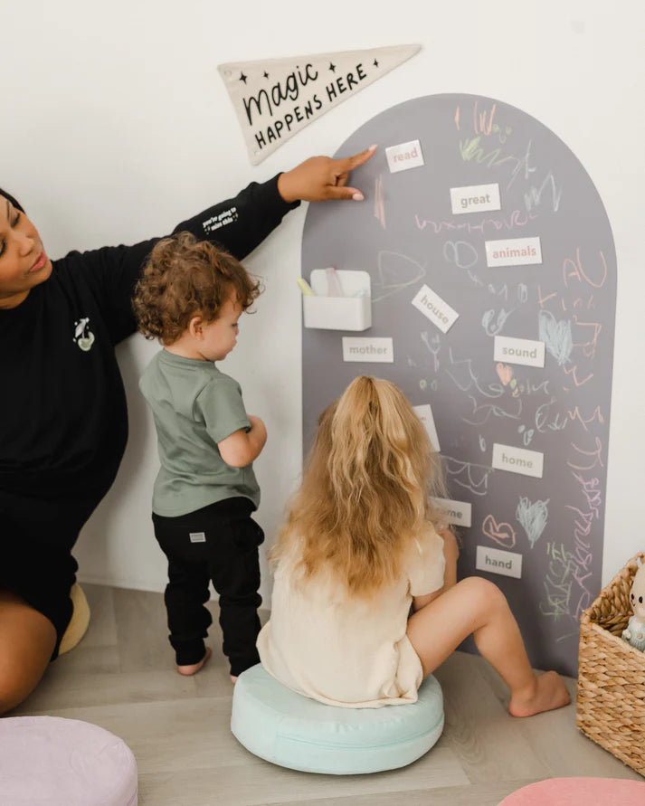 *NEW MAGIC GRIP BACKING* Magic Playwall - Original Arch Magnetic Wall Decal for Kids