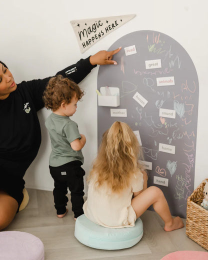 *NEW MAGIC GRIP BACKING* Magic Playwall - Original Arch Magnetic Wall Decal for Kids