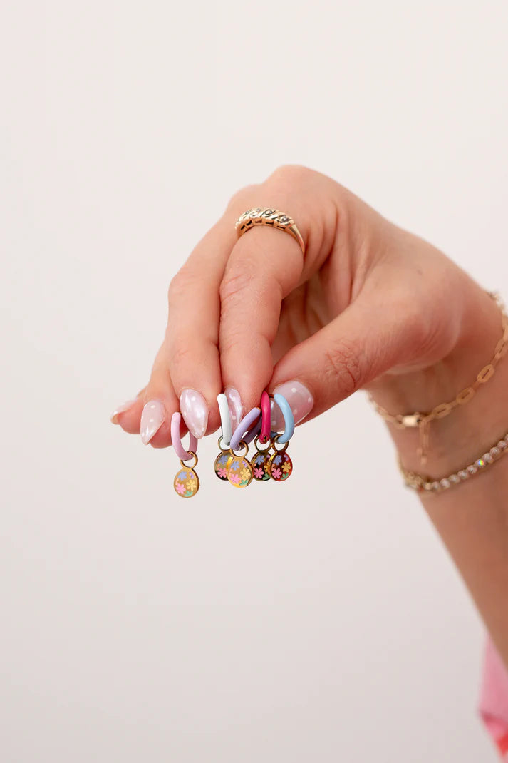 Colourful Enamel Hoops