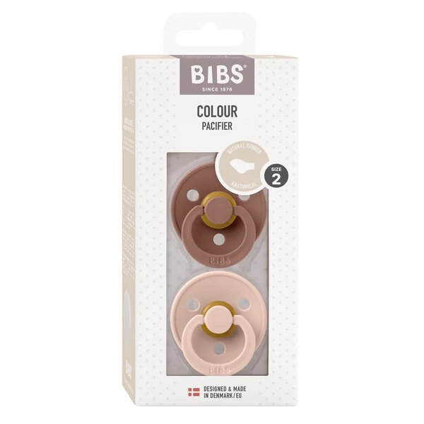 BIBS Pacifier Anatomical - Blush/Woodchuck