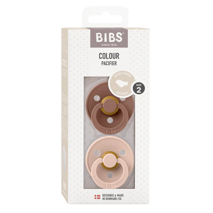 BIBS Pacifier Anatomical - Blush/Woodchuck