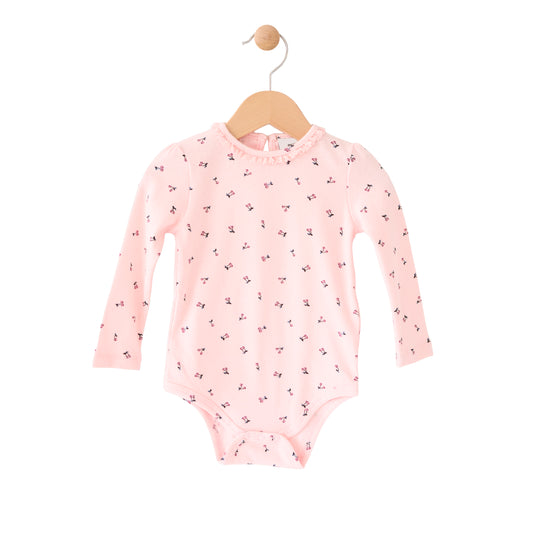 Long Sleeve Pink Cherry Bodysuit