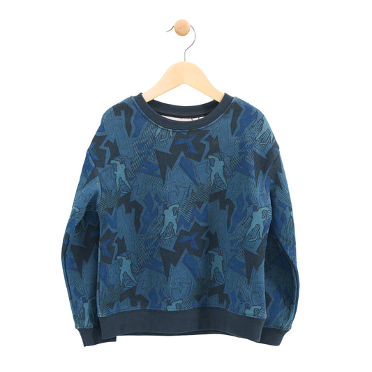 Navy Hockey Pullover Sweater