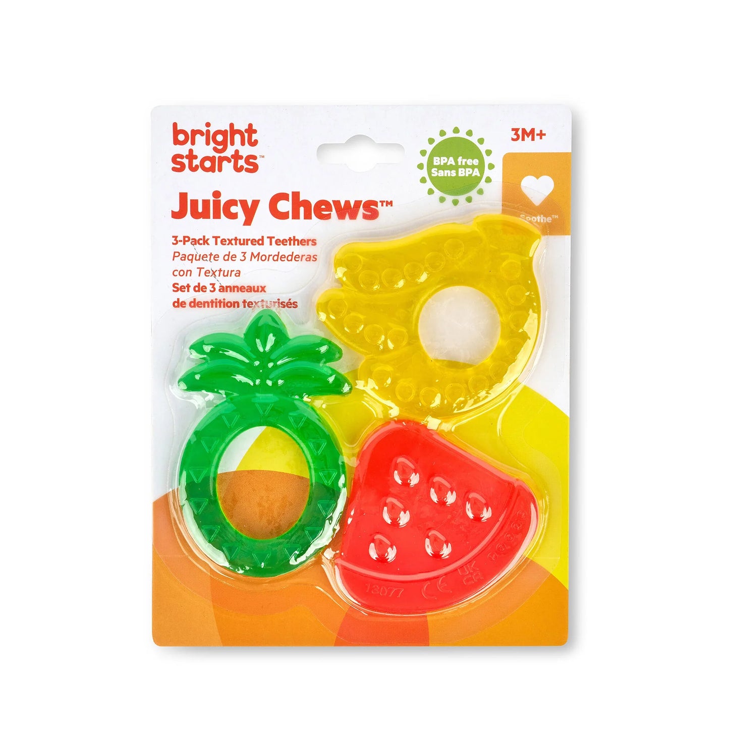 Juicy Chews 3-Pack Textured Teethers