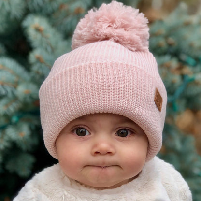 PomPom Toque - Light Pink