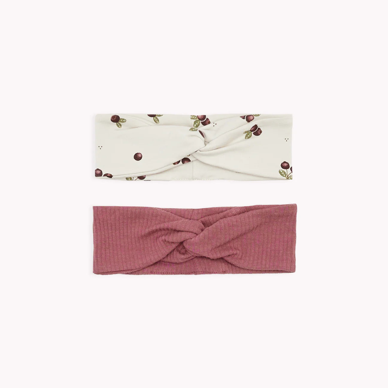 Merlot and Cranberry Print Headbands (2 pk)