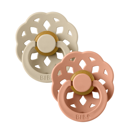 BIBS Pacifier Boheme  - Vanilla/Peach