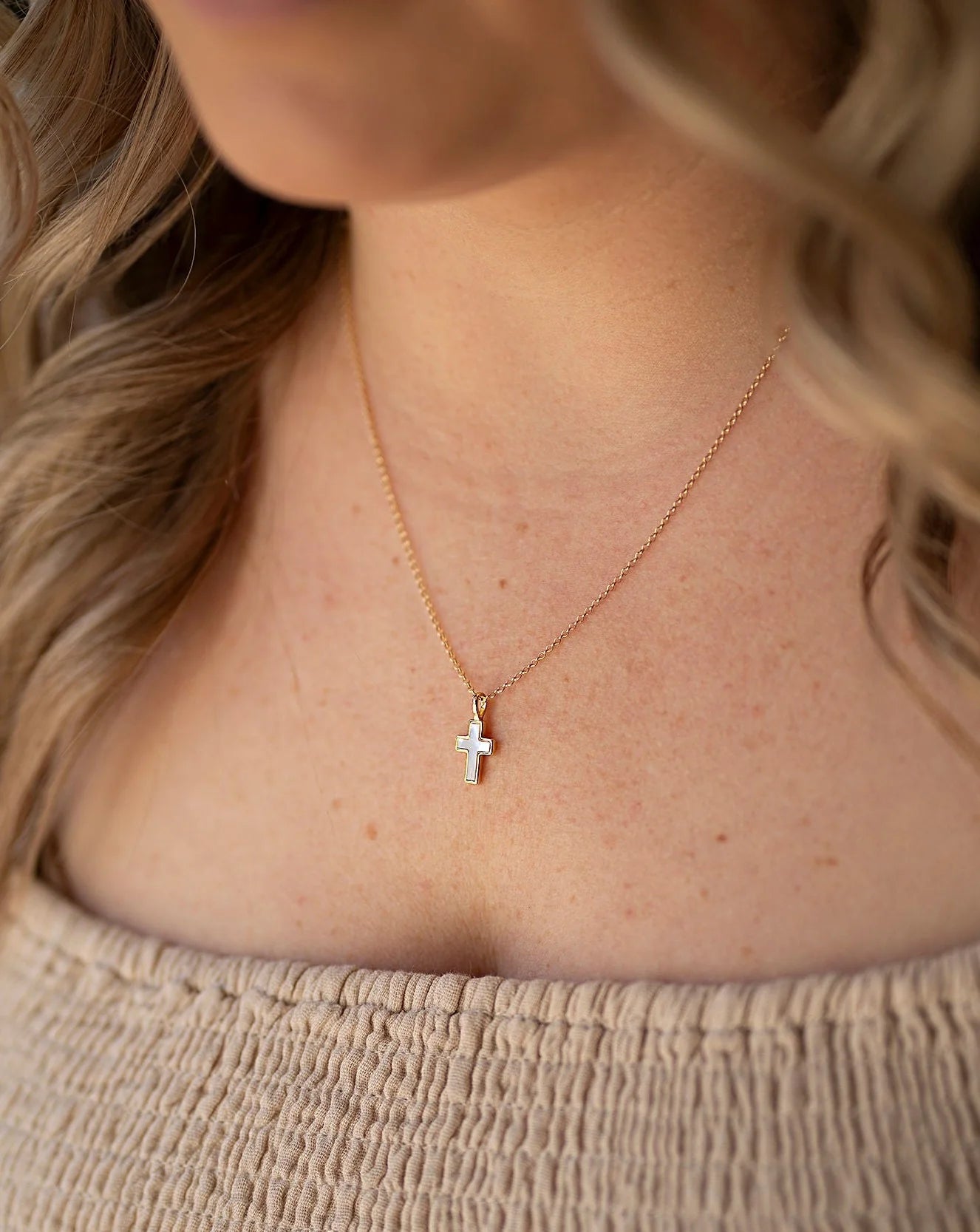Pearl Cross Necklace