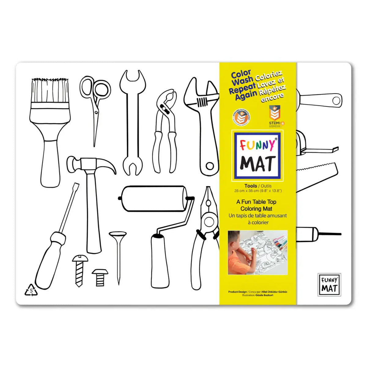 Tools Colouring Mat *Compact Size*