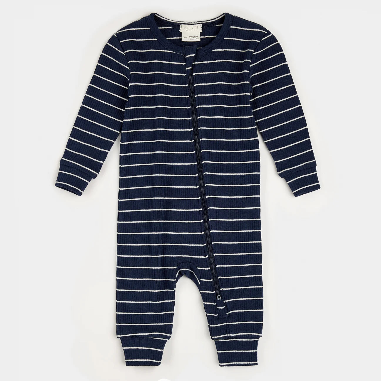 Dress Blues Striped Modal Rib Sleeper