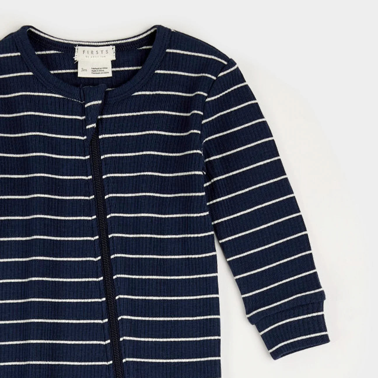 Dress Blues Striped Modal Rib Sleeper