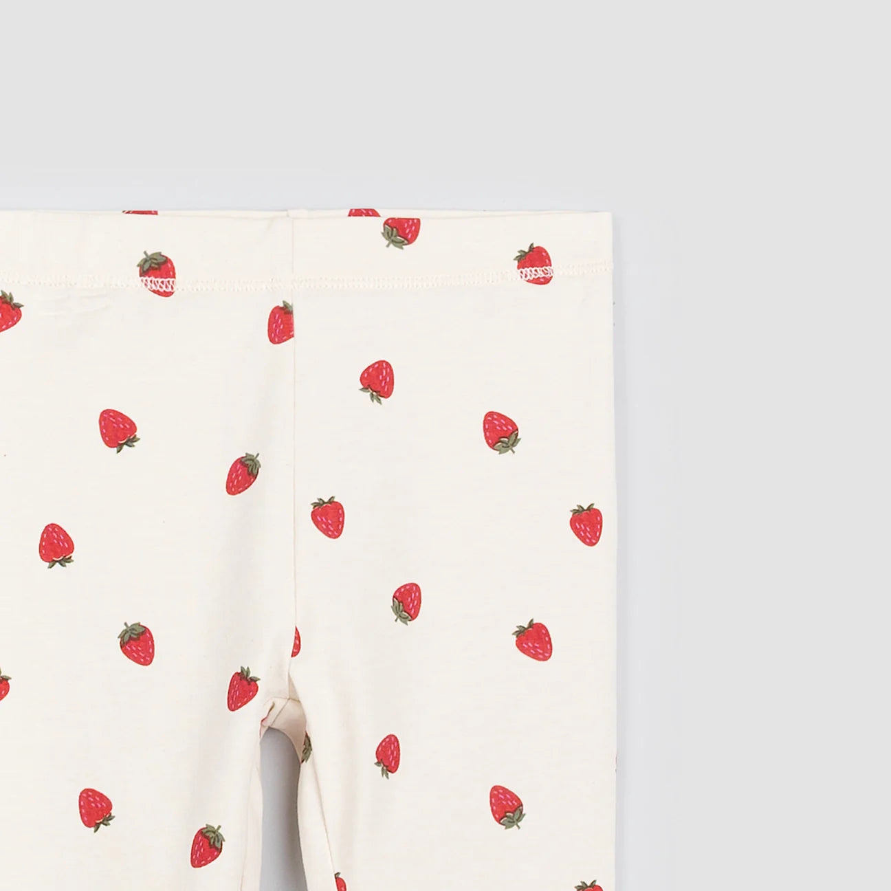 Strawberry Print on Birch Leggings