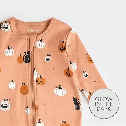 Spooky Season Print On Pink Sleeper