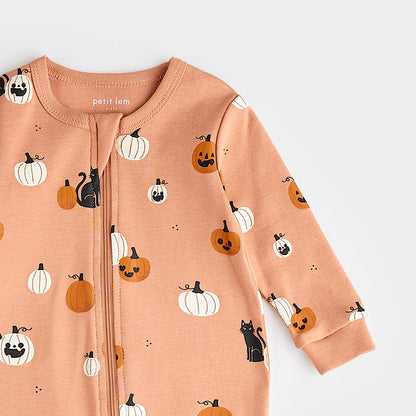 Spooky Season Print On Pink Sleeper